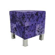 Genuine Leather Pouf in high quality multi color haironn leather used in home and offices for seating and decor purposes